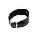 Rimba Halsband verziert mit Ring Schwarz S-M