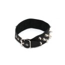 Rimba Halsband verziert mit Spikes Schwarz M-L