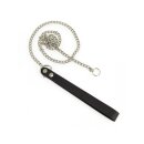 Rimba Hundeleine mit Metallkette Silber Schwarz 90 cm