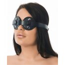 Rimba Augenmaske aus Leder Schwarz