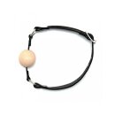 Rimba ball gag with wooden ball black Ø 4 cm