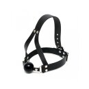 Rimba ball gag with head strap black Ø 4.4 cm