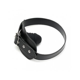 Rimba gag with dildo on the inside black 6 cm Ø 4 cm