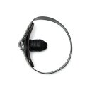 Rimba gag with dildo on the inside black 6 cm Ø 4 cm