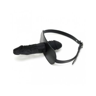 Rimba Gag with Dildo on Inside and Outside Black Ø 4 cm