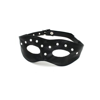 Rimba Verstellbare Augenmaske mit Nieten Schwarz