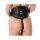 Rimba - Lace-up waistcorset complete with straps, ring and silicone dildo (3,5 x 13 cm) - M