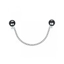 Rimba Nippelklemmen aus Kunststoff mit Kette Schwarz...