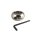 Rimba Donut-Shaped Ball Stretcher with Allen Key Silver Ø 3.8 cm