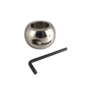 Rimba Donut-Shaped Ball Stretcher with Allen Key Silver Ø 3.8 cm