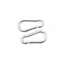 Rimba Karabinerhaken Silber 2 Stück