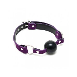 Rimba Ball Gag with Silicone Ball Purple Black Ø 4.4 cm