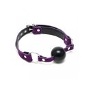 Rimba Ball Gag with Silicone Ball Purple Black Ø 4.4 cm