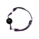 Rimba Ball Gag with Silicone Ball Purple Black Ø 4.4 cm