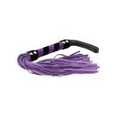 Rimba Whip with 36 Strands Purple Black 50 cm
