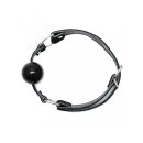 Rimba Ball Gag with Silicone Ball Black Ø 4.4 cm