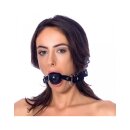 Rimba Ball Gag with Silicone Ball Black Ø 4.4 cm
