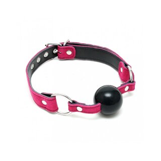 Rimba Gag with Silicone Ball Pink Black Ø 4.4 cm