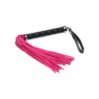 Rimba Small Whip with 30 Strands Pink Black
