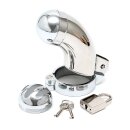 Rimba Chastity Cage with Padlock Silver Ø 4.5 cm