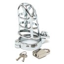 Rimba Penis Cage with Lock Silver 7 cm Ø 5 cm