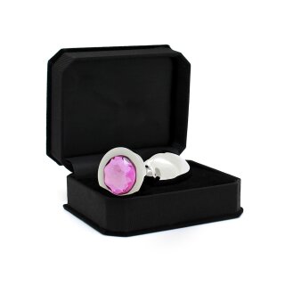 Rimba Anal Plug with Crystal Silver Pink Ø 4 cm