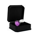 Rimba Anal Plug with Crystal Silver Purple Ø 3 cm