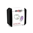 Rimba Anal Plug with Crystal Silver Purple Ø 3 cm