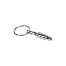 Rimba Hollow Mini Fucker Plug with Ring Silver Ø 8 mm