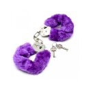Rimba Police Handcuffs with Fur Silver Purple