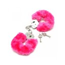 Rimba Police Handcuffs with Fur Silver Pink