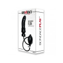 Rimba inflatable dildo with solid core black 15 cm Ø 3.5 – 8.5 cm