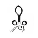 Rimba Soft Bondage Halsband mit Handfessel Schwarz