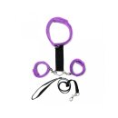 Rimba Soft Bondage Halsband mit Handfessel Mehrfarbig