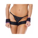 Rimba Soft Bondage Upperleg to Wrist Cuffs 2 teilig Lila...