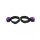 Rimba Soft Bondage Upper Leg to Wrist Cuffs 2-Piece Purple Black