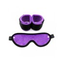 Rimba Soft Bondage Handfesseln mit Maske Lila Schwarz