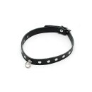Rimba Collar with Ring and Studs Black 32-44 cm