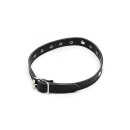 Rimba Collar with Ring and Studs Black 32-44 cm