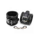 Rimba Gepolsterte Handschellen mit Doppel-Karabiner Schwarz