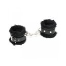 Rimba Padded Handcuffs with Fur Black