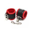 Rimba Luxe Gepolsterte Handschellen Schwarz Rot