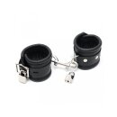 Rimba Padded Ankle Cuffs with Locks Black