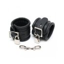Rimba Padded Ankle Cuffs with Locks Black
