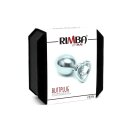 Rimba Anal Plug with Heart-Shaped Base Silver Ø 3 cm