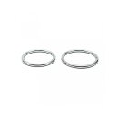 Rimba 2-Piece Metal Cock Ring Set Silver Ø 3.0-3.5 cm