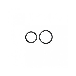 Rimba 2-teiliges Cockring Set Schwarz Ø 5+5,5 cm