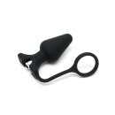 Rimba Analplug mit Cockring und Vibration Schwarz...
