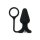 Rimba Analplug mit Cockring und Vibration Schwarz Ø 4,4 cm