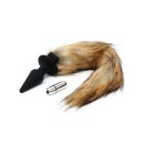 Rimba Silikon Analplug mit Fuchsschwanz Mehrfarbig...